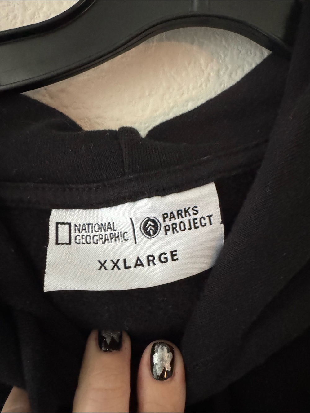 Parks Project Black National Geographic Logo Hoodie with Butterfly Accents XXL - Picture 2 of 3